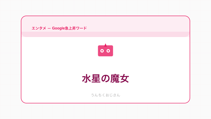 知ってたかい？水星の魔女がアニメ界を変えた理由