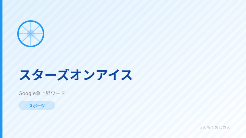まあ聞いてくれよ！スターズオンアイスが熱すぎるぞ
