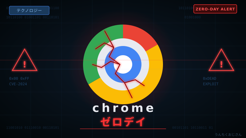 Chromeのゼロデイ、おじさんが本気で解説するぞ！