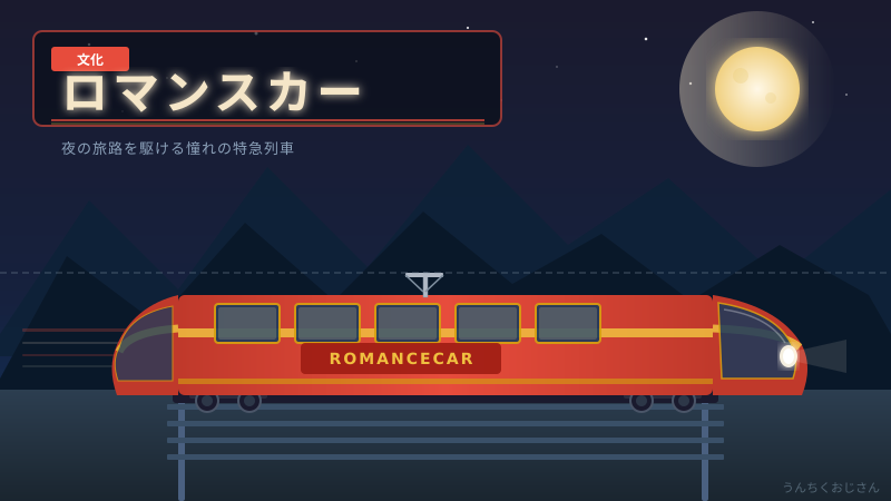 ロマンスカーの深〜い話、おじさんが全部教えてあげよう