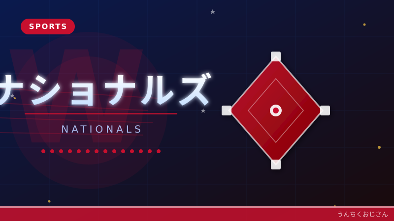 ナショナルズ侮るなかれ、おじさんが語るドジャース戦の深すぎる話