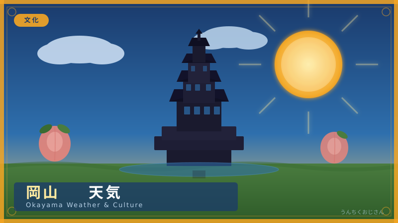 晴れの国・岡山の天気、おじさんが語り倒すぞ