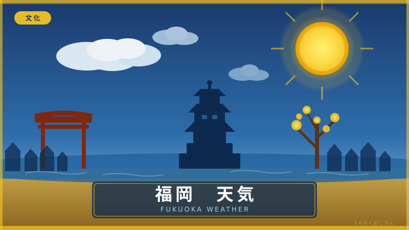 福岡の天気と桜、おじさんが本気で語り倒してやろう