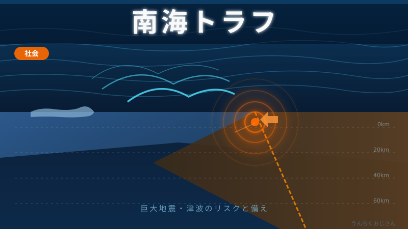 南海トラフ、おじさんが本気で語る「備え」の話だよ