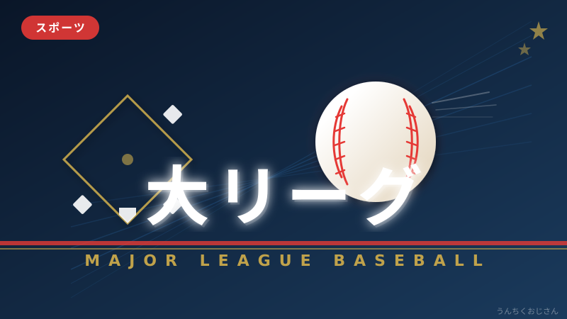 大リーグの話、おじさんが熱く語ってやろう！