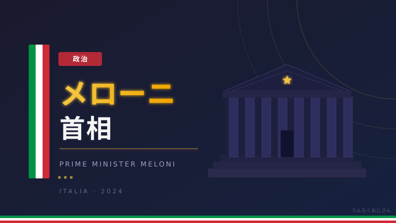 メローニ首相がトランプに反旗！おじさんが欧州政治の深層を教えてやろう