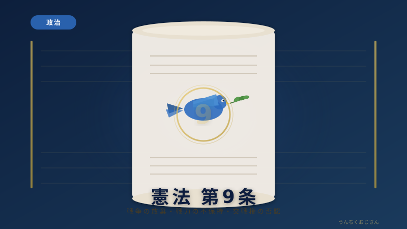 憲法9条の話、おじさんが本気で語ってやろう