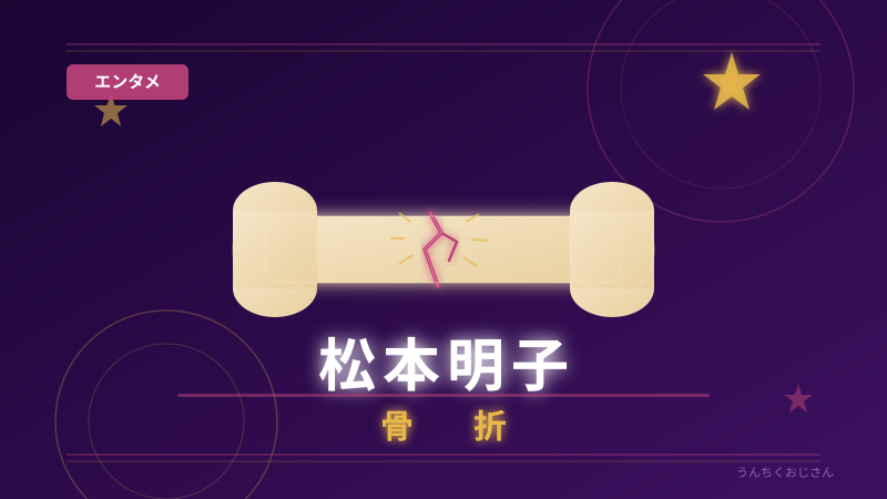 松本明子の骨折、おじさんが骨と転倒について全部語ってやろう