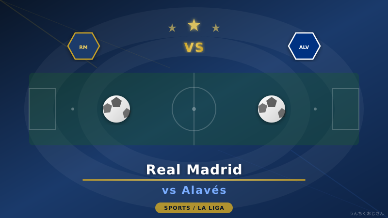 レアル・マドリードvsアラベス、おじさん的ラ・リーガ深掘り解説