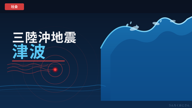 三陸沖M7.7地震！おじさんが教える後発地震のコワい話