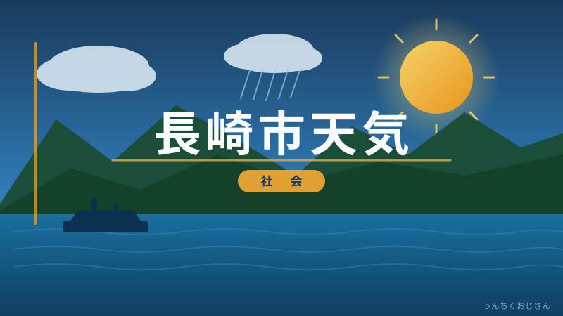 長崎市の天気、おじさんが本気で解説してやろう