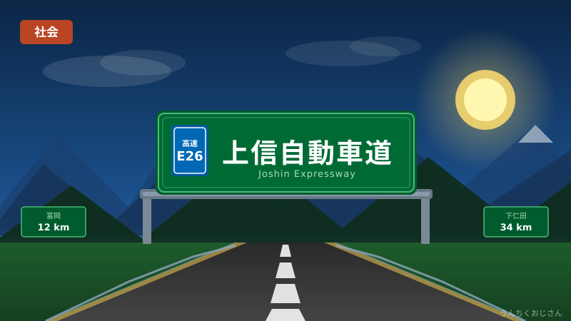 上信自動車道の裏側、おじさんが教えてあげよう