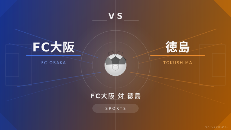 FC大阪 vs 徳島、連敗脱出なるか！おじさんが語る花園決戦