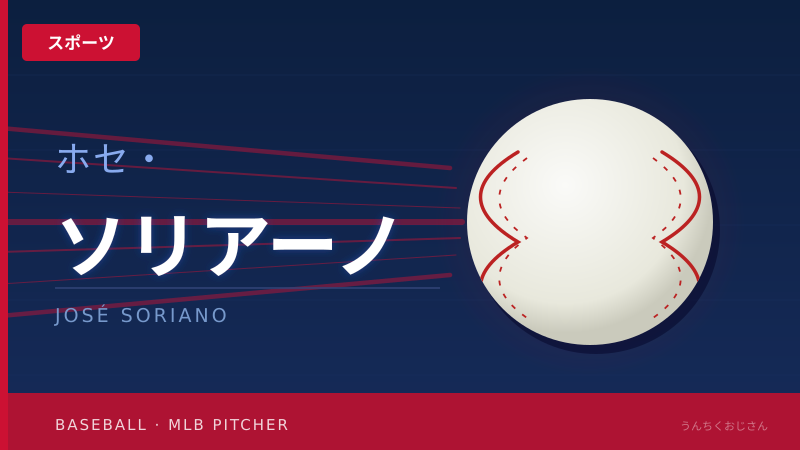ホセ・ソリアーノ、防御率0.84の衝撃！野球うんちく全開でいくぞ
