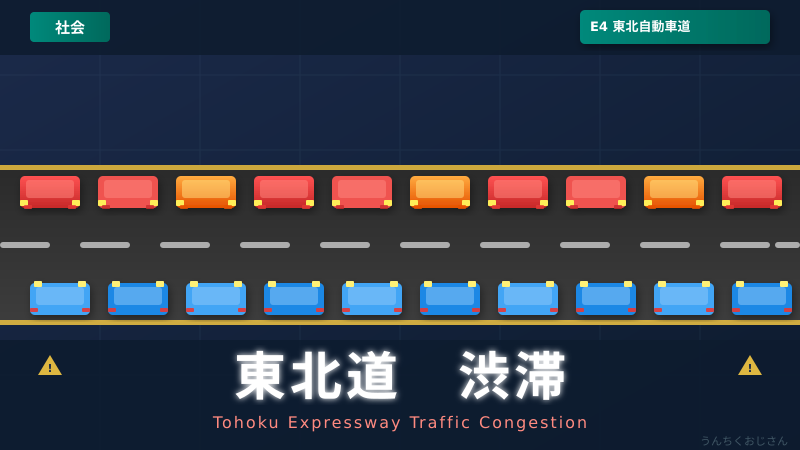 GW最終日の東北道で渋滞5キロ！おじさんが渋滞の真実を語るよ