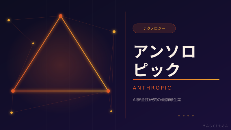 アンソロピックってやつ、只者じゃないぞ！