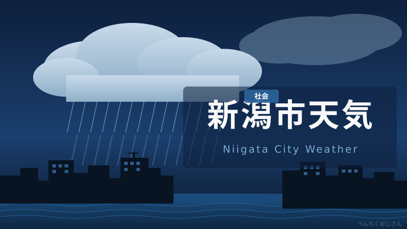 大雨・強風・雷！新潟市の荒天をおじさんが全部解説するよ