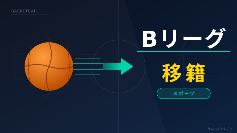 Bリーグ移籍戦線2026——おじさんが熱く語ってやろう